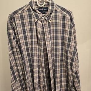 Ralph Lauren Men's Blue Plaid Shirt